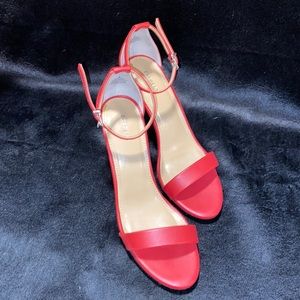 Express Red Straps Heels